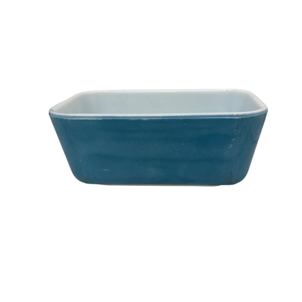 Pyrex Blue Vintage Rectangle Retro Collector Refrigerator Dish 602-8 A-29